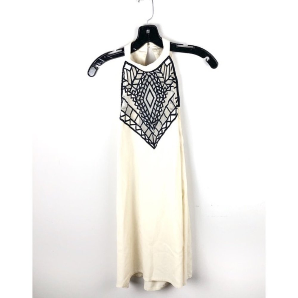 Free People x Tallow embroidered open back dress